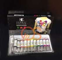 สีเพ้นท์ผ้า ST 12 สี  0