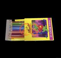 สีไม้แท่งสั้น อัลลิเกเตอร์ 12 สี 0